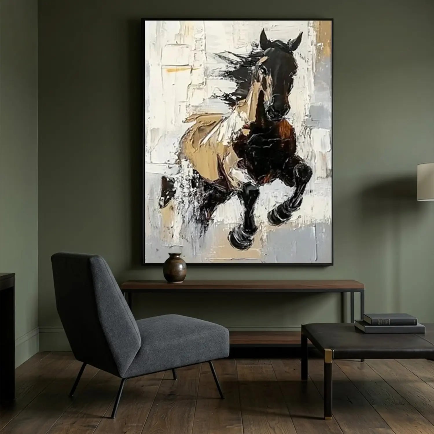 Abstract Animal Horse Wall Art