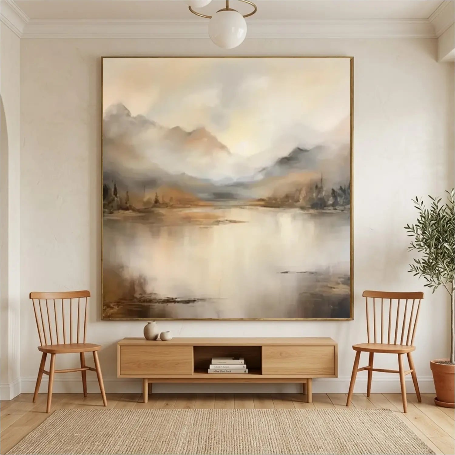 Abstract Mountain Canvas Art
