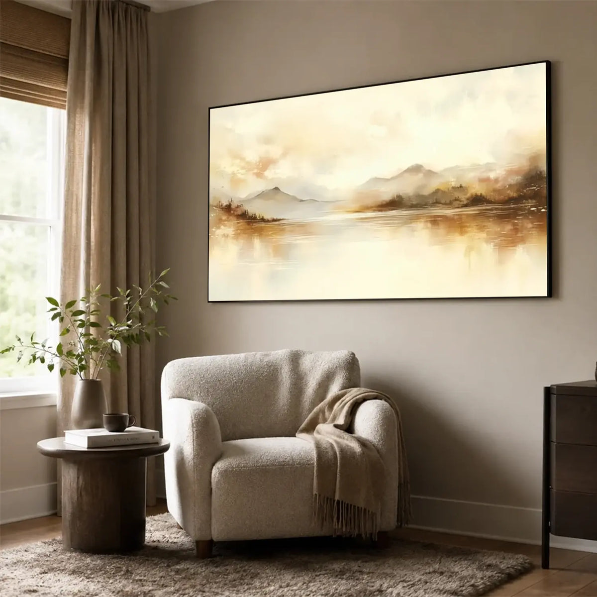 Abstract Mountain Canvas Art #MM017