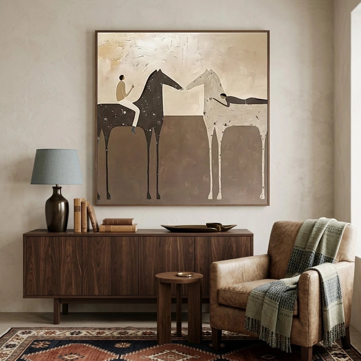 Vintage Americana Art | Evening Trail Riders
