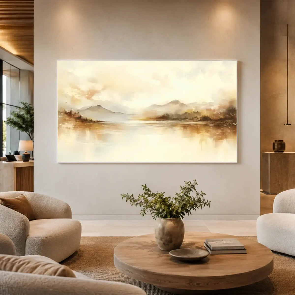 Abstract Mountain Canvas Art #MM017