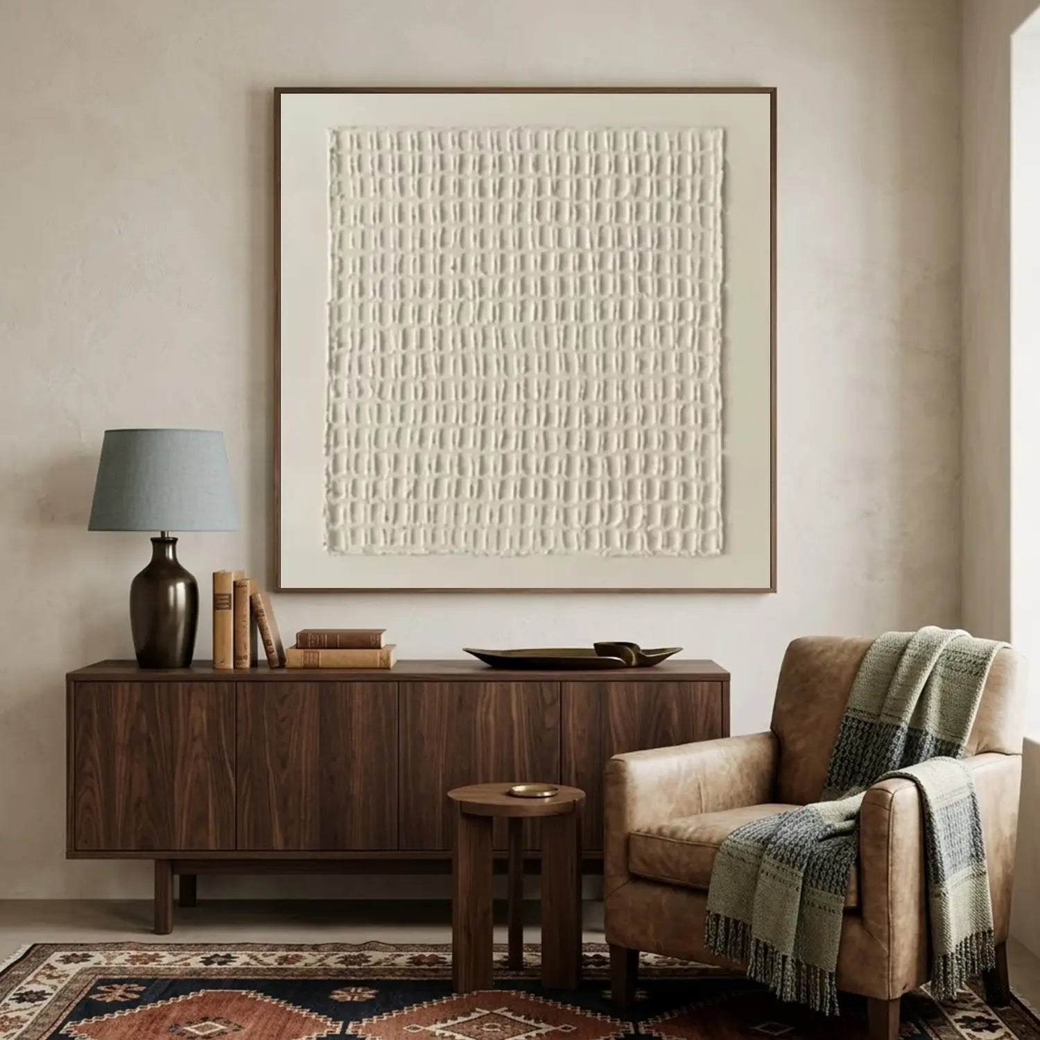 Beige & Brown Abstract