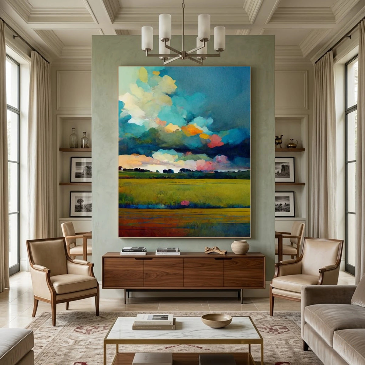 Colorful Landscape Abstract Wall Art #UL001
