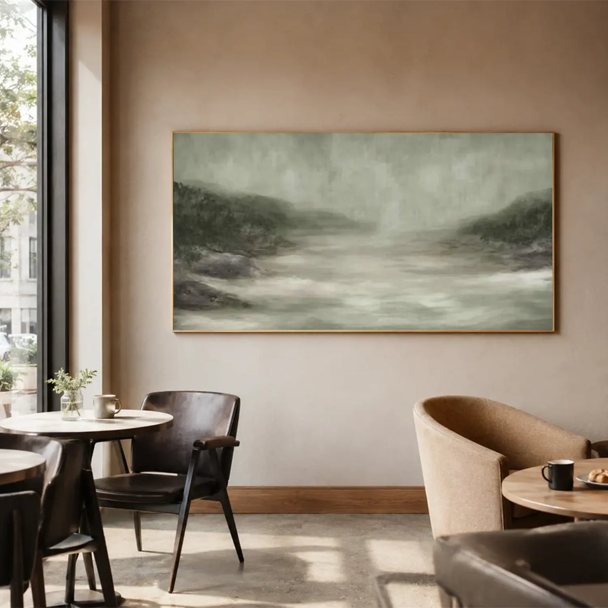 Abstract Mountain Canvas Art #MM025