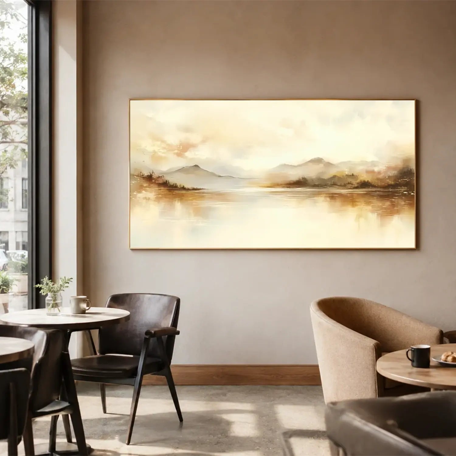 Abstract Mountain Canvas Art #MM017