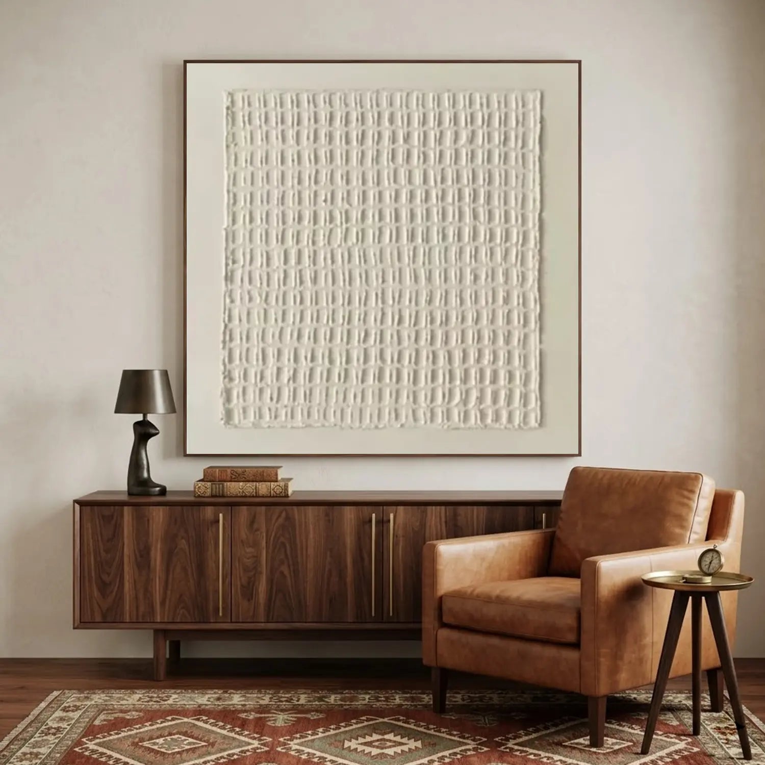 Beige & Brown Abstract