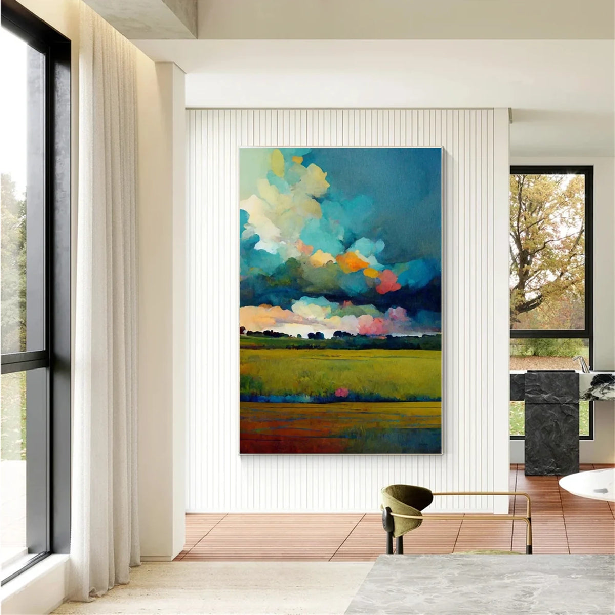 Colorful Landscape Abstract Wall Art #UL001
