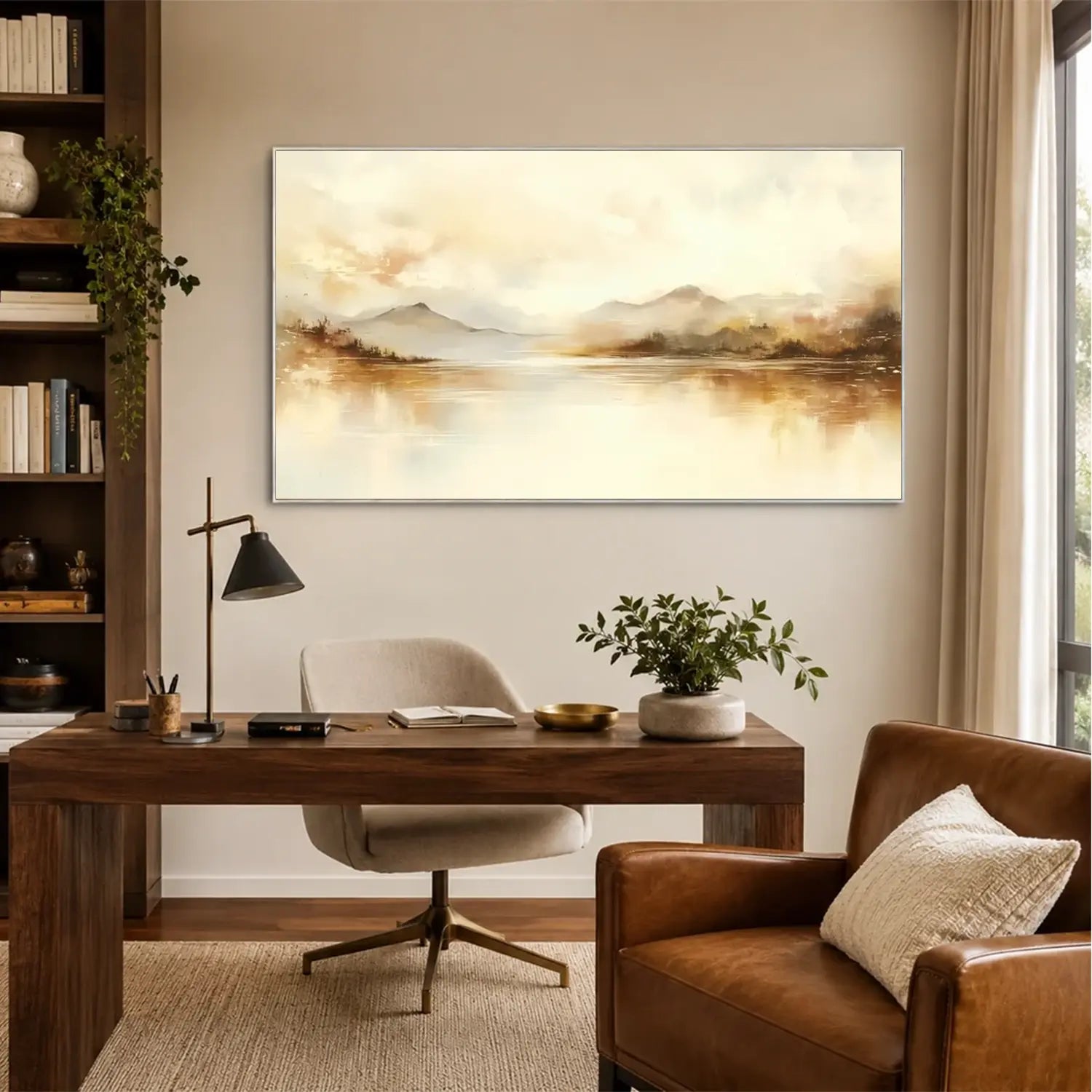 Abstract Mountain Canvas Art #MM017