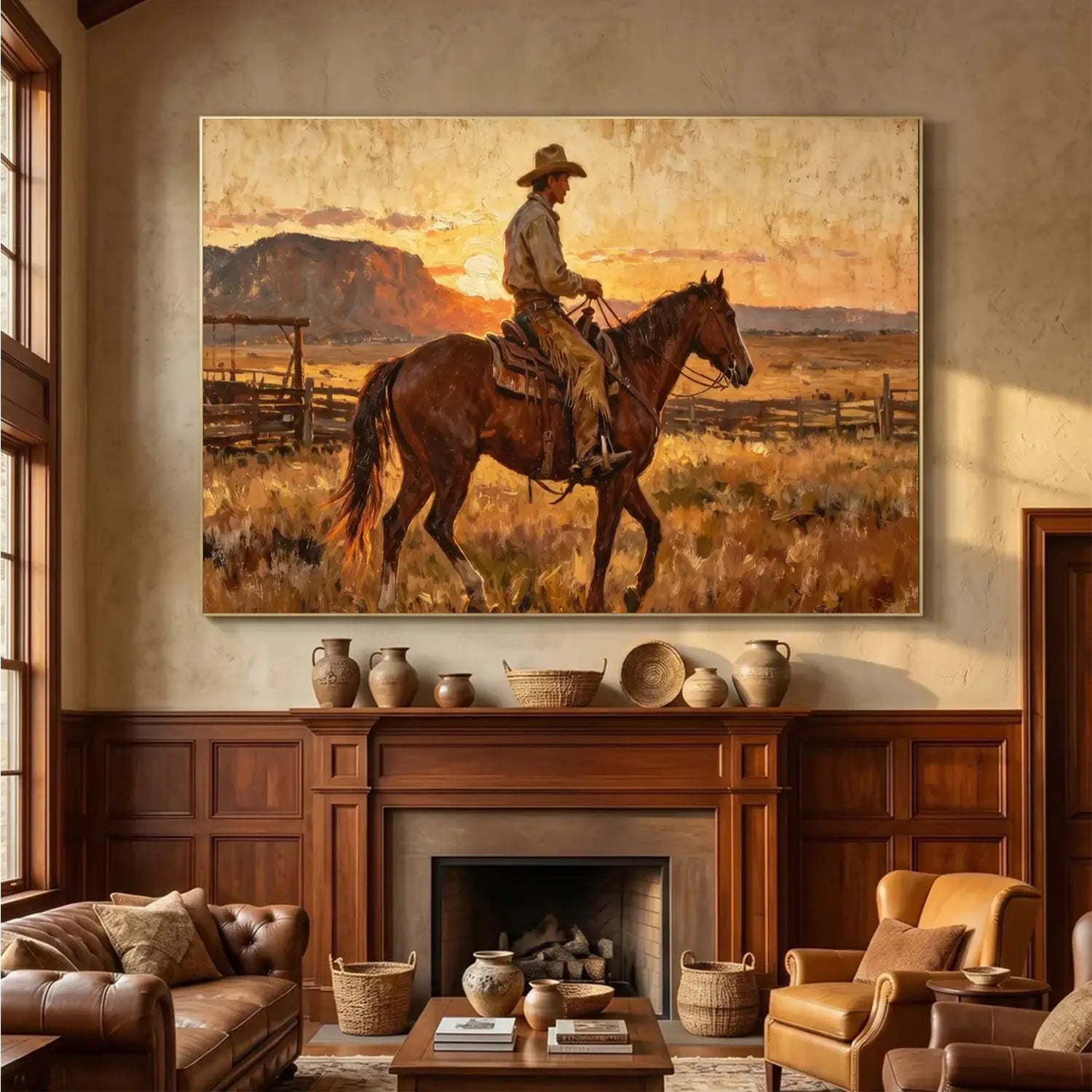 Vintage Americana | Sunset Cowboy Ride