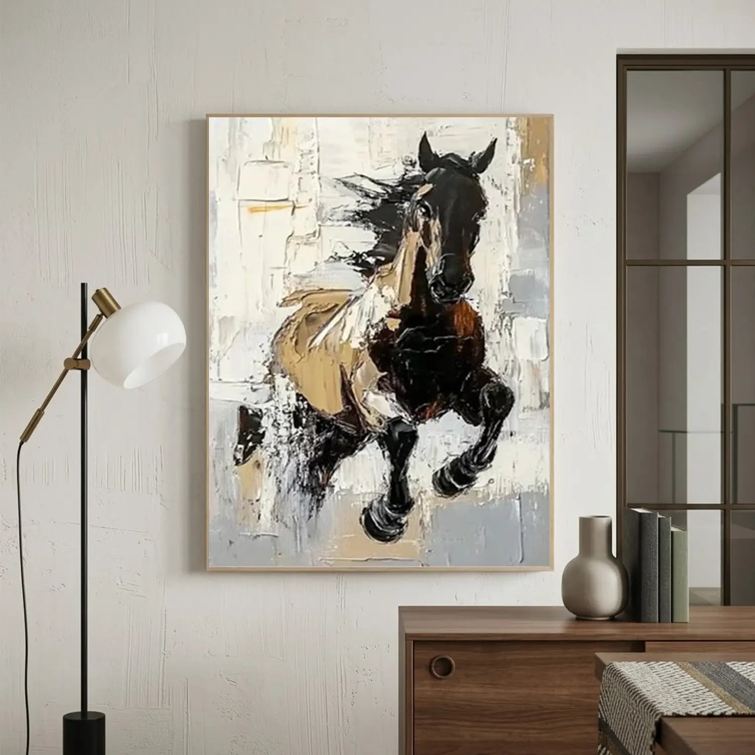 Abstract Animal Horse Wall Art