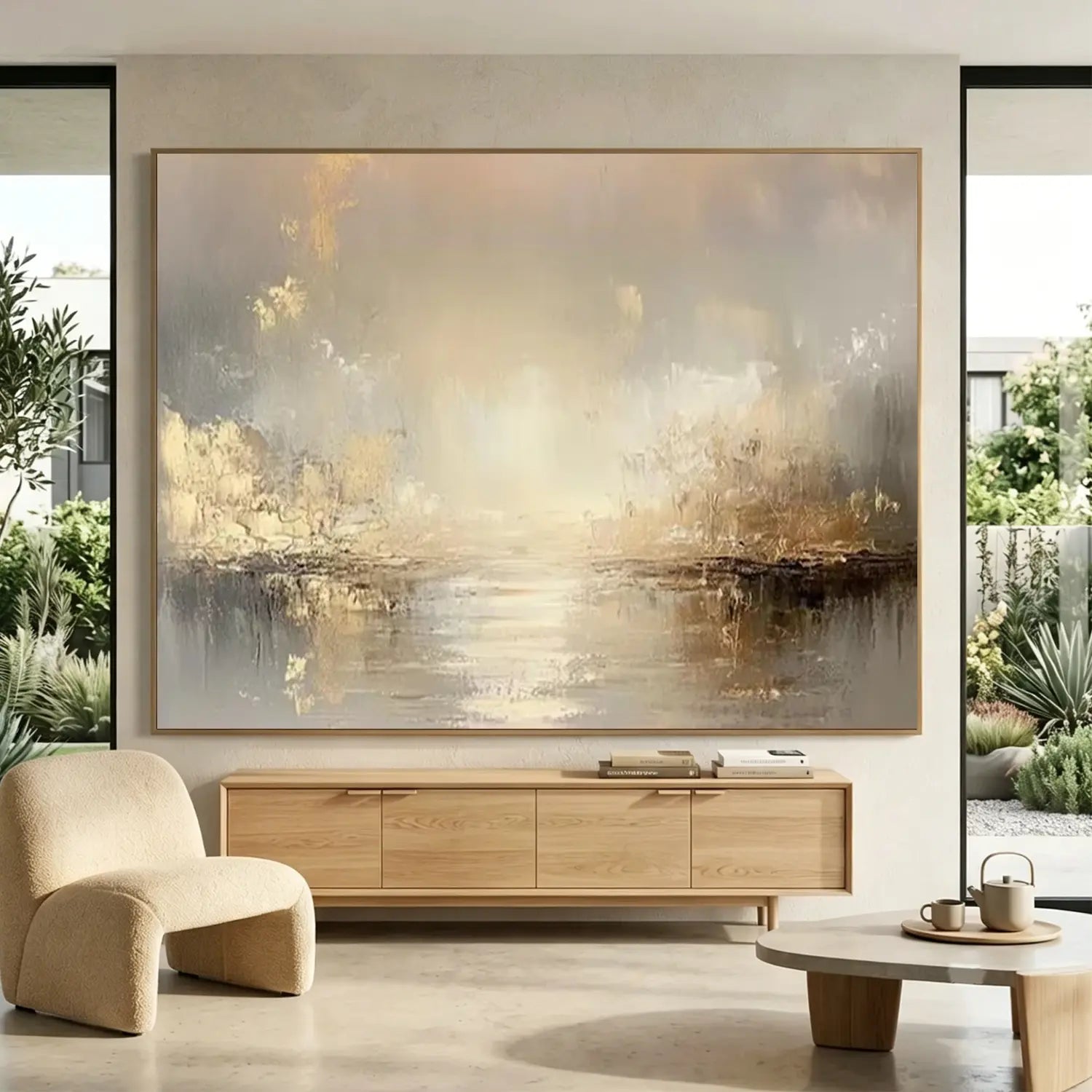 Gold Abstract Canvas Wall art