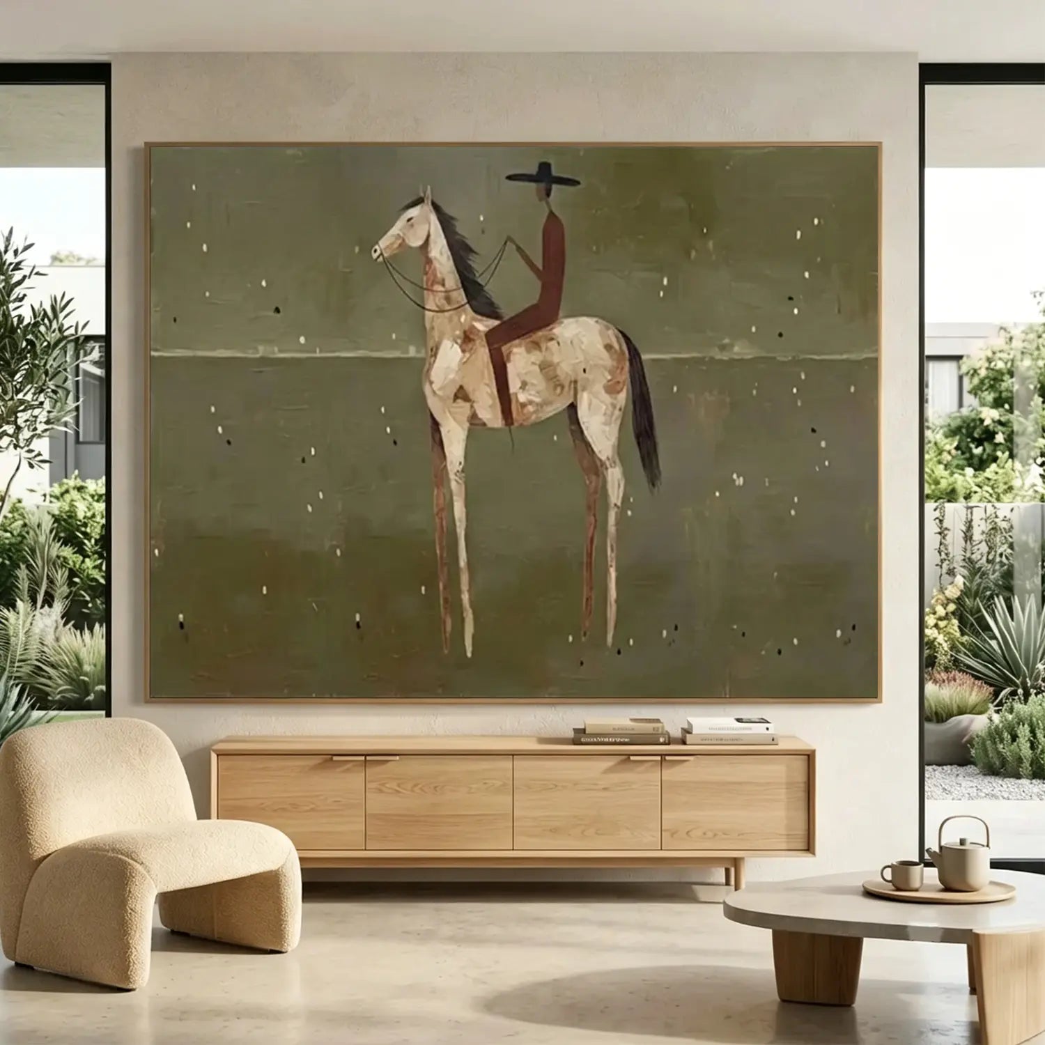 Vintage Americana Art | Olive Nocturne