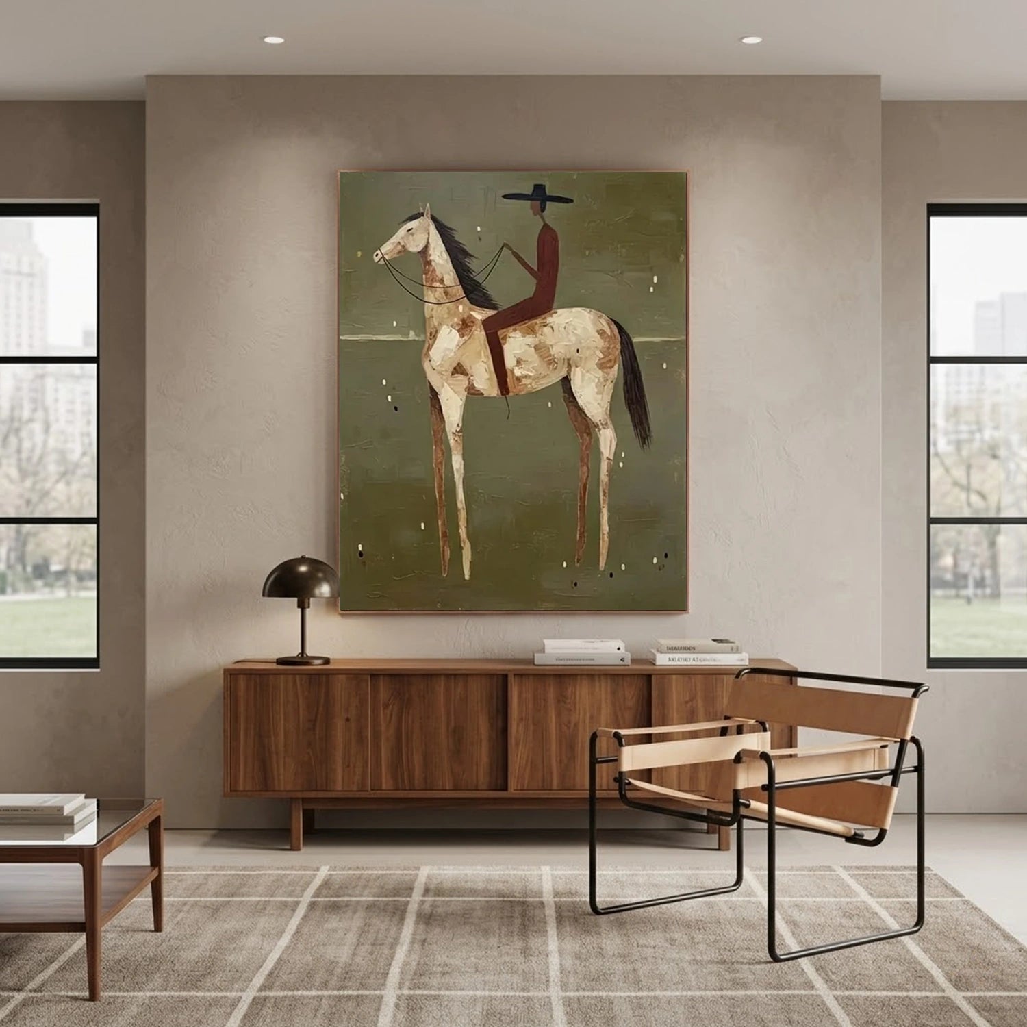 Vintage Americana Art | Olive Solitude