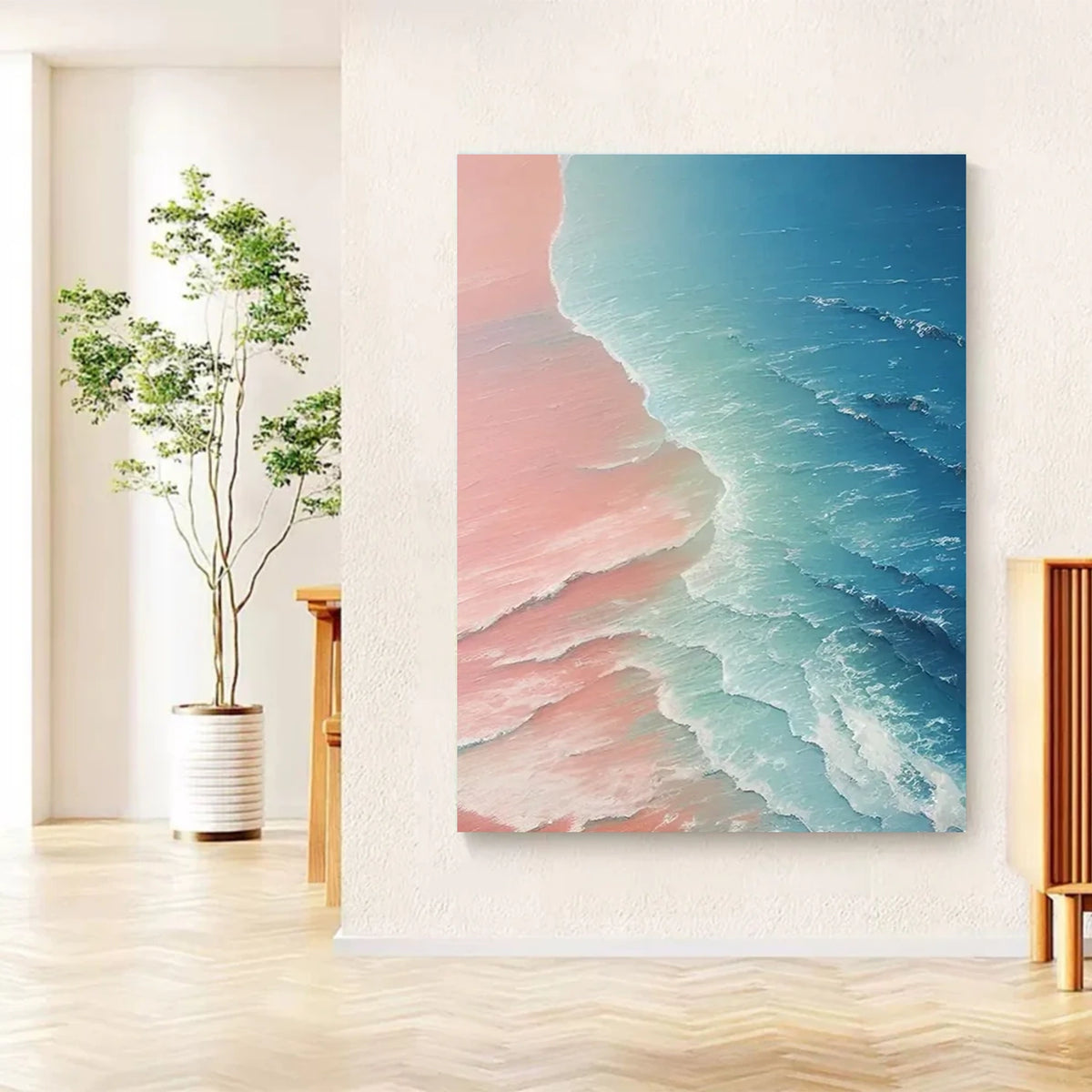 Ocean Textured Painting Canvas #OS056