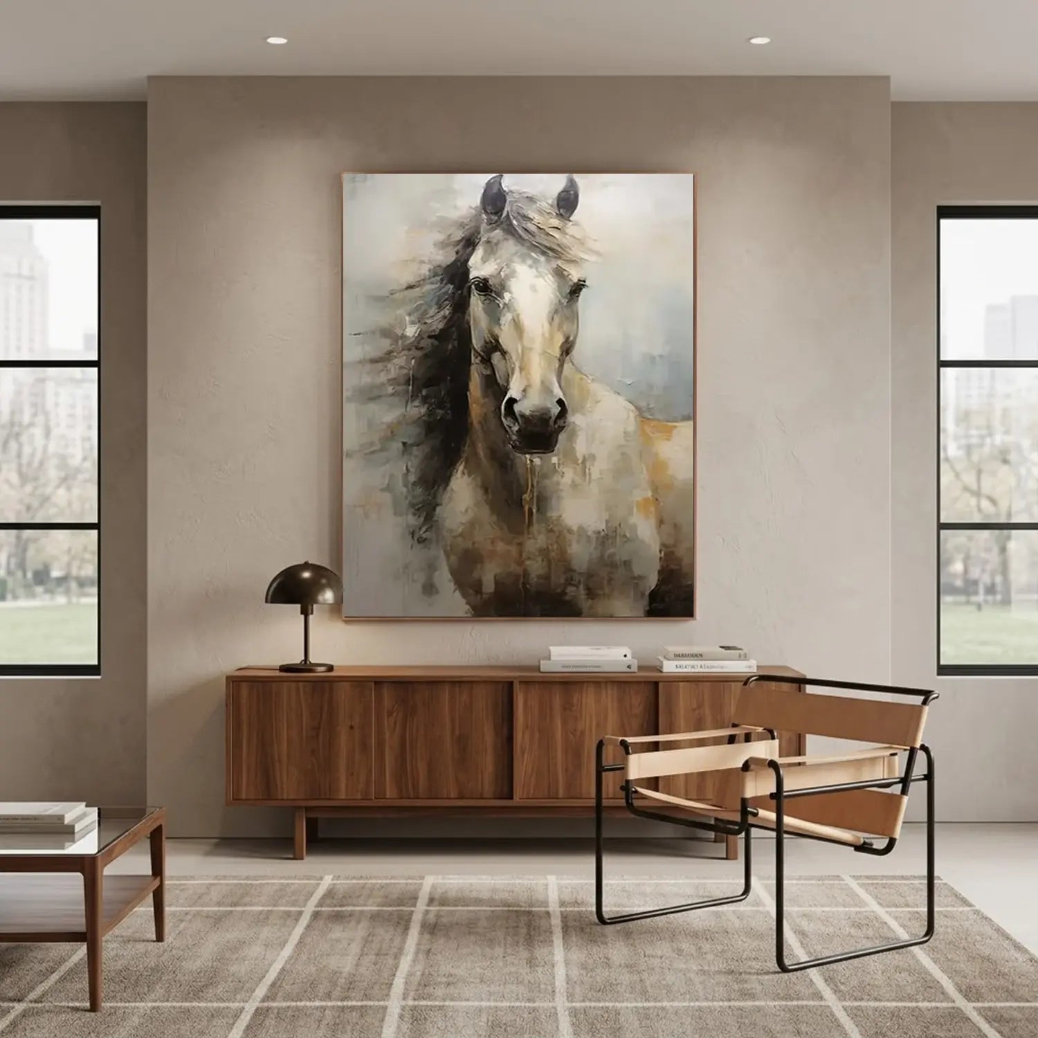 Abstract Animal Horse Wall Art