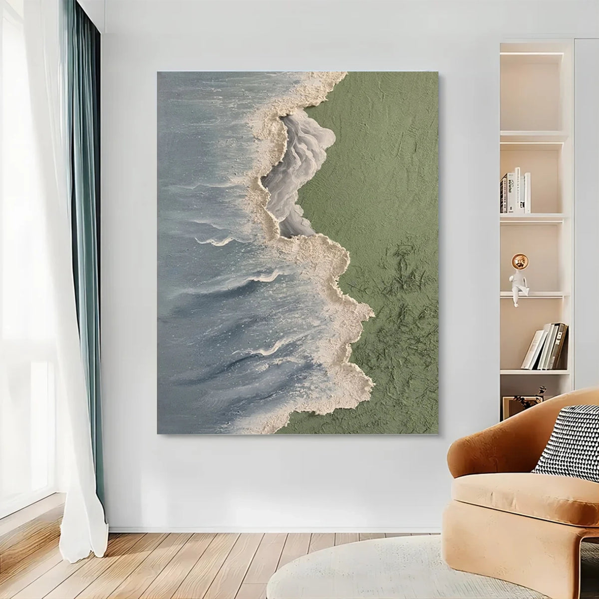 Ocean Textured Painting Canvas #OS063