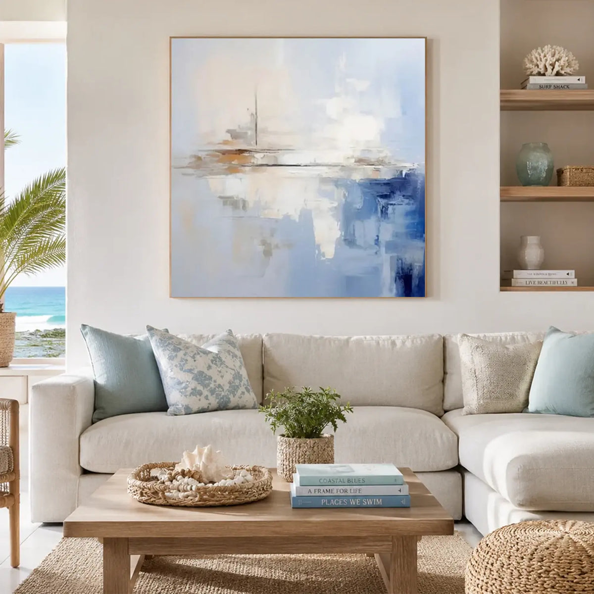 Abstract Painting Canvas #AW008