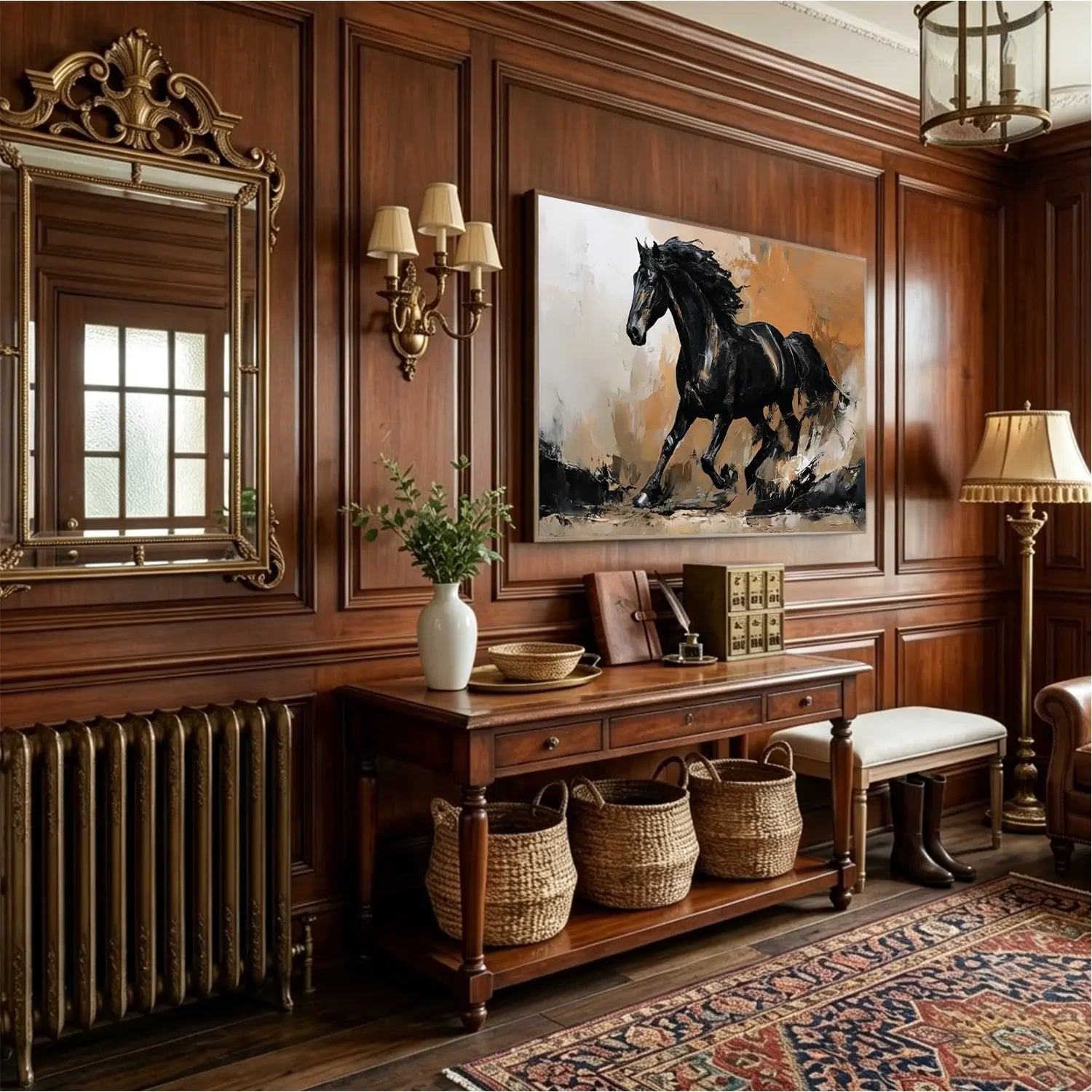 Abstract Animal Horse Wall Art