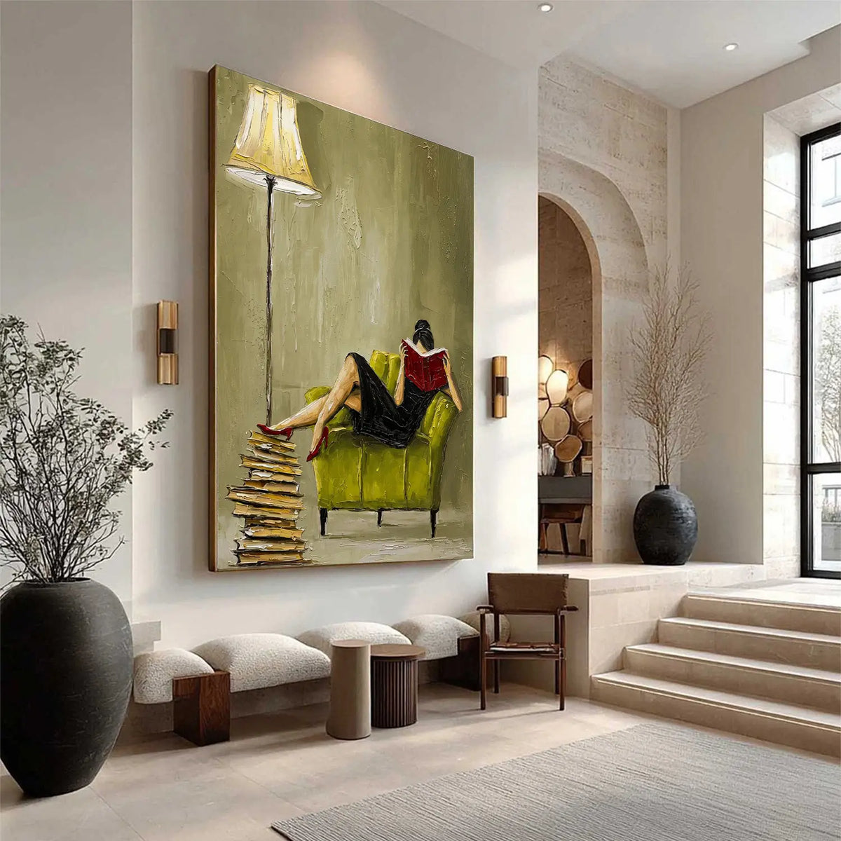 Vintage Americana Art Reading Nook #VA095