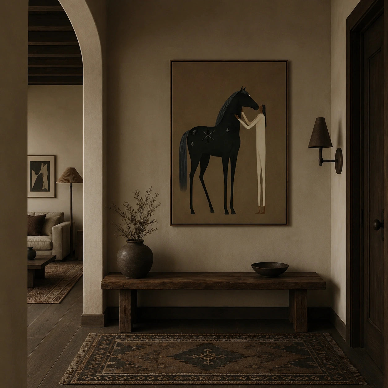 Vintage Americana Art | Midnight Tenderness