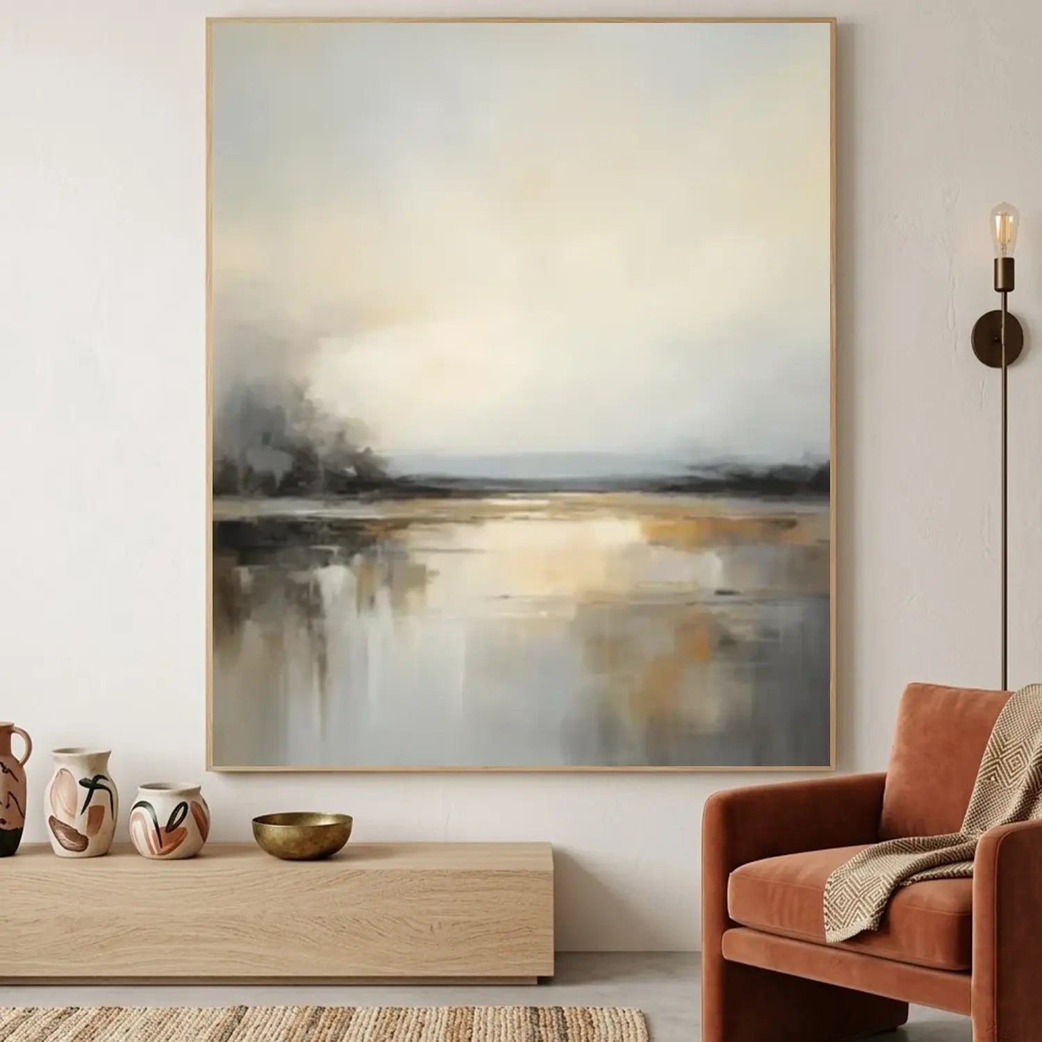 Ocean And Sky Abstract Wall Art