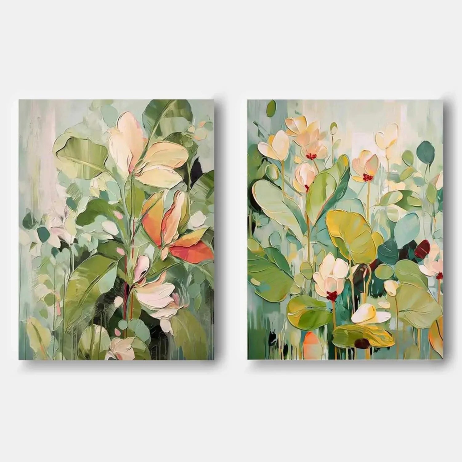 Flower Textured Painting Canvas #FP069