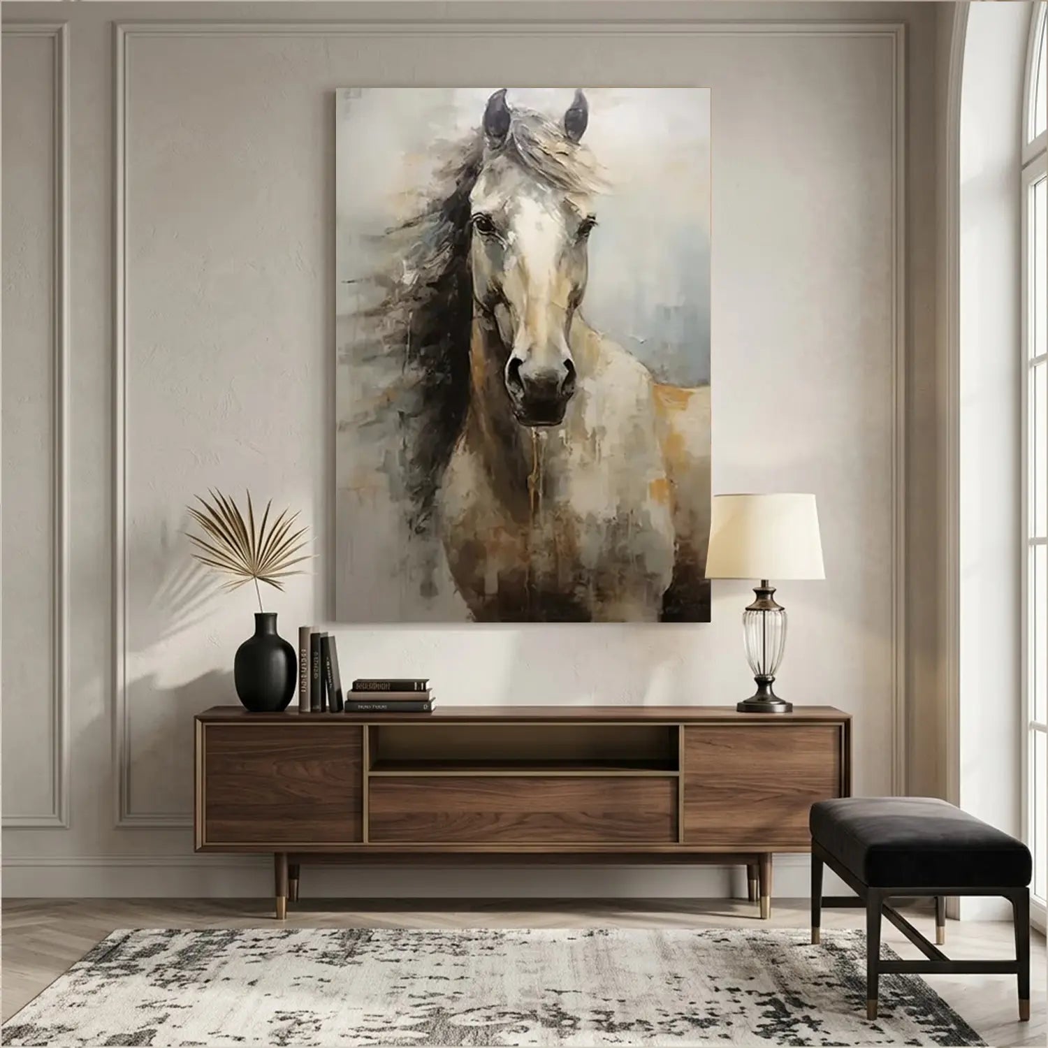 Abstract Animal Horse Wall Art