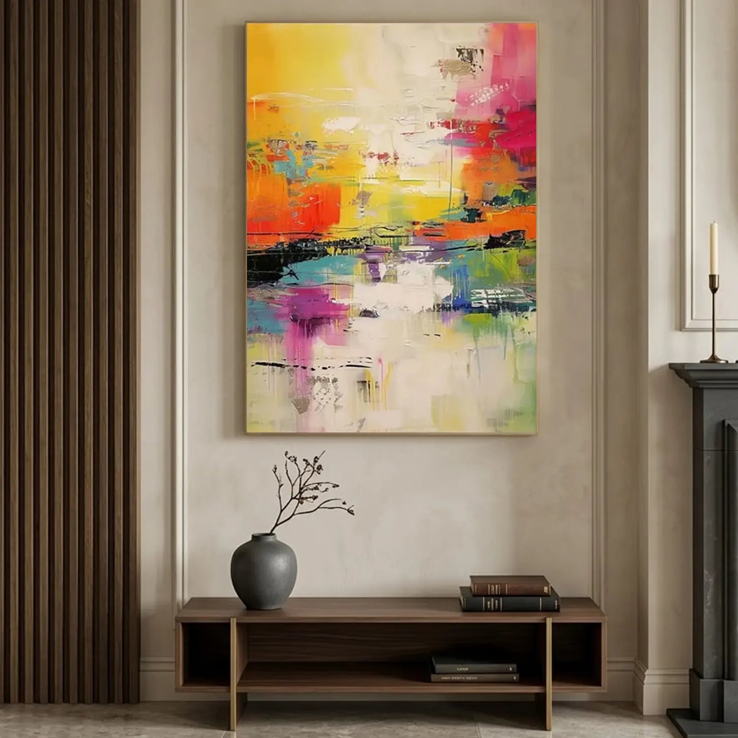 Colorful Abstract Painting Canvas
