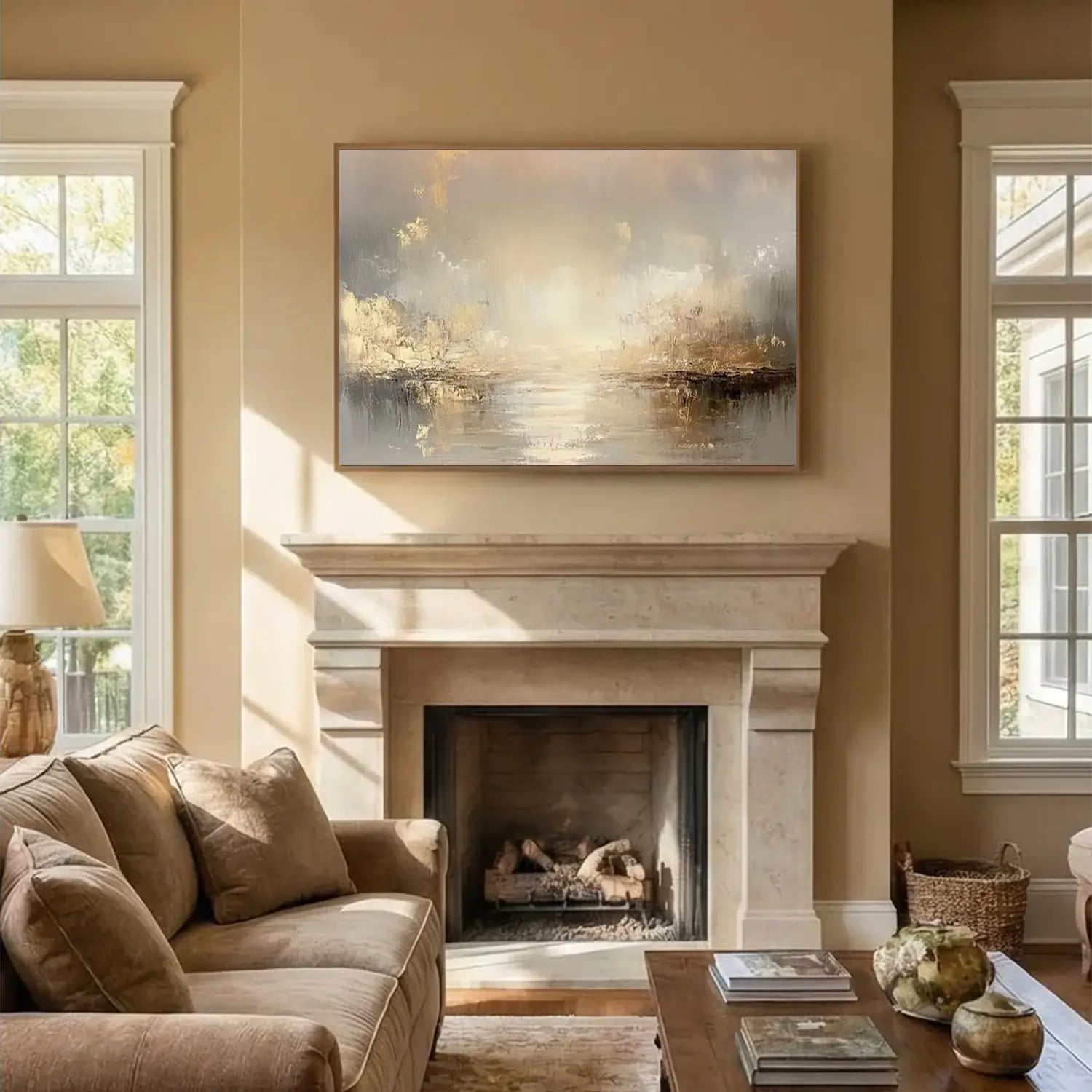 Gold Abstract Canvas Wall art