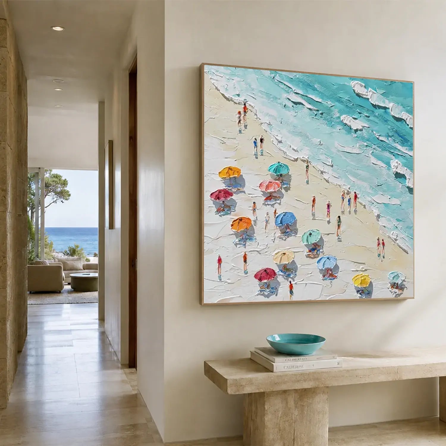 Ocean Abstract Textured Wall Art