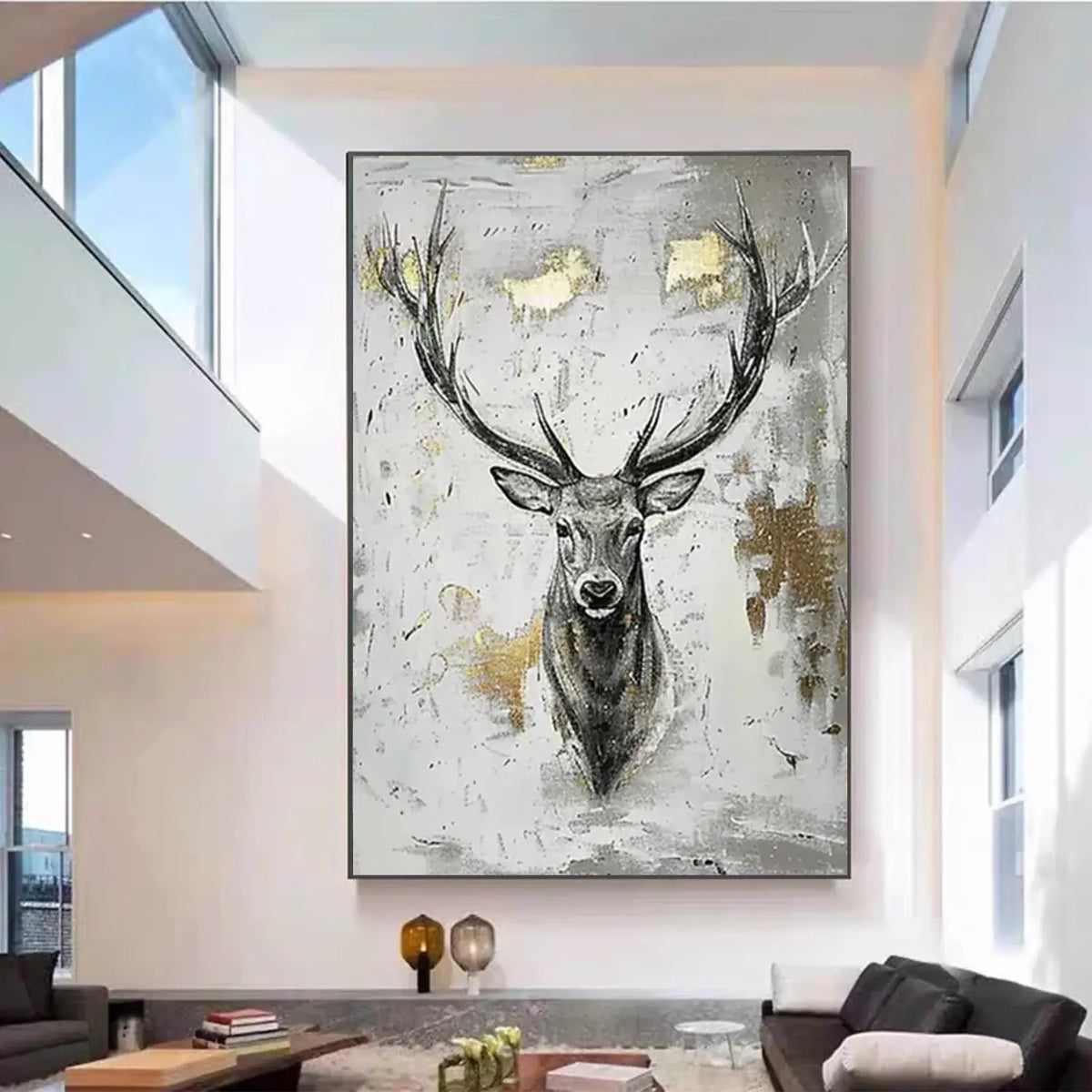Animal Textured Canvas Art Painting #AA031