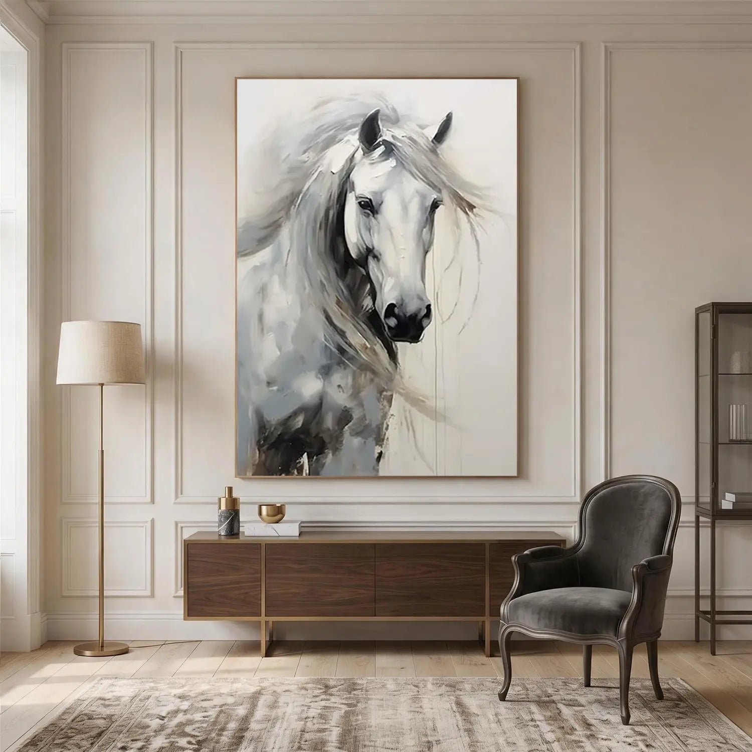 Abstract Animal Horse Wall Art