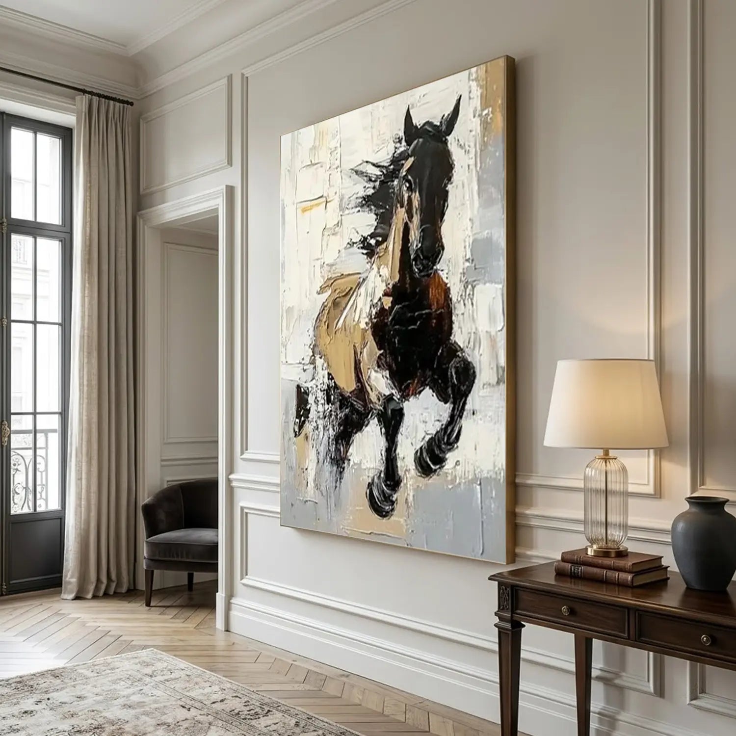 Abstract Animal Horse Wall Art