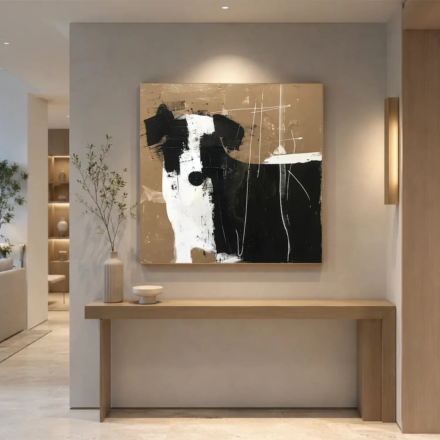 Abstract Animal Dog Wall Art