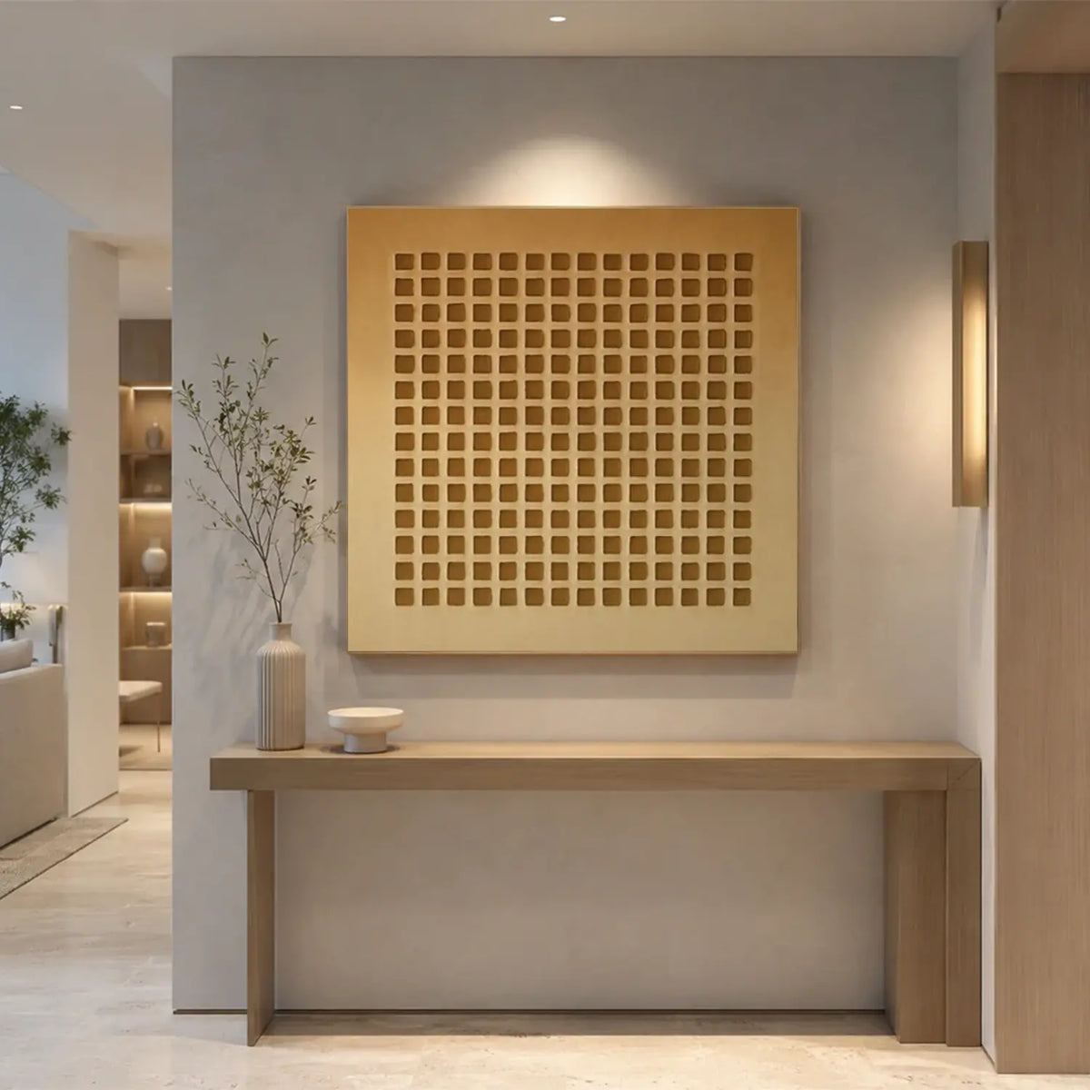 Brown Wabi Sabi Canvas Art #WS036