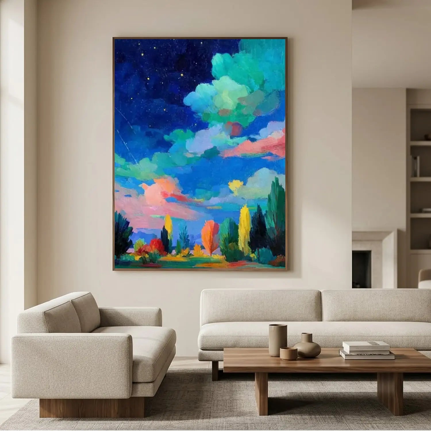 Ocean And Sky Abstract Wall Art