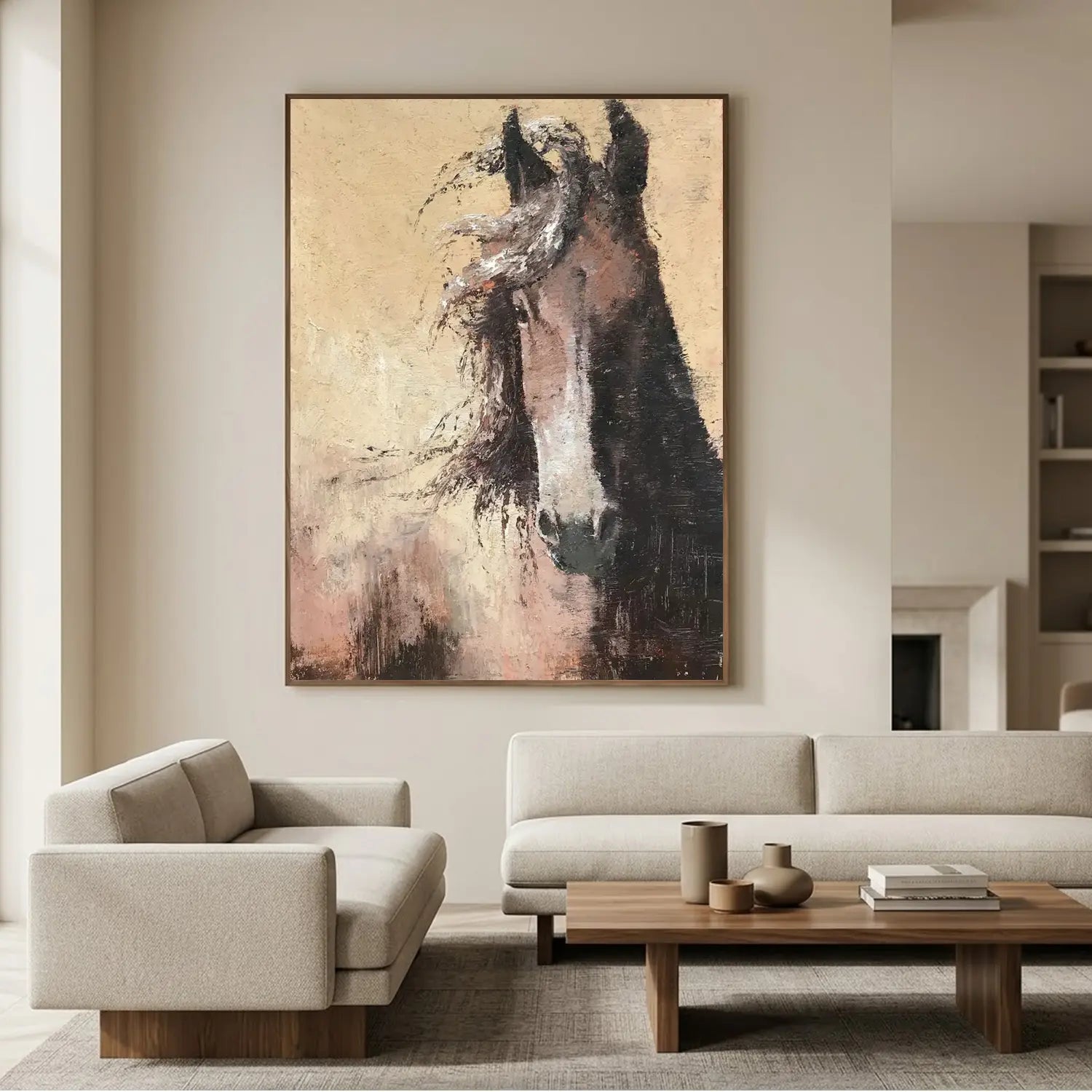 Animal Textured Canvas Art Painting