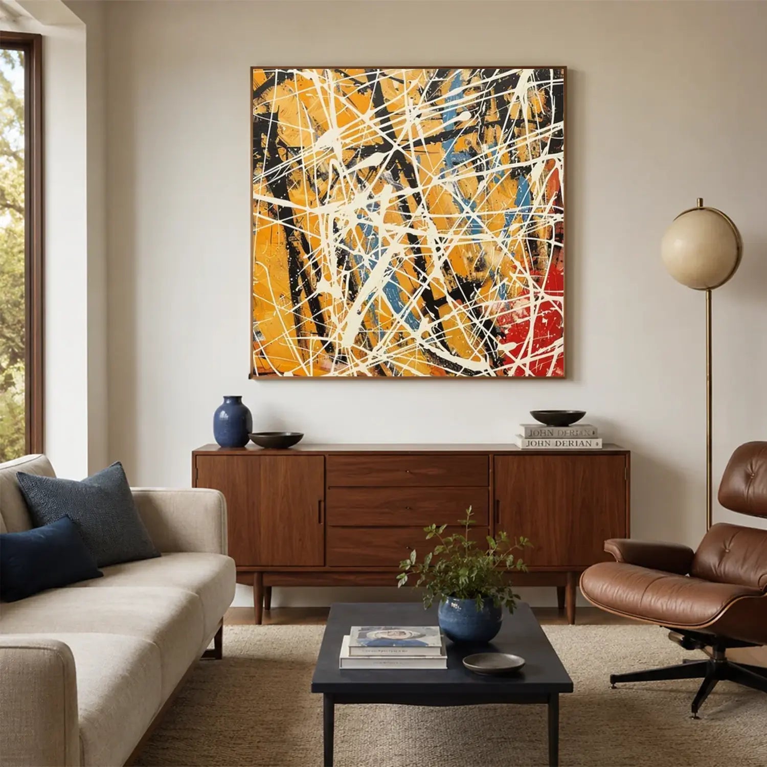 Colorful Pollock Art #PL009