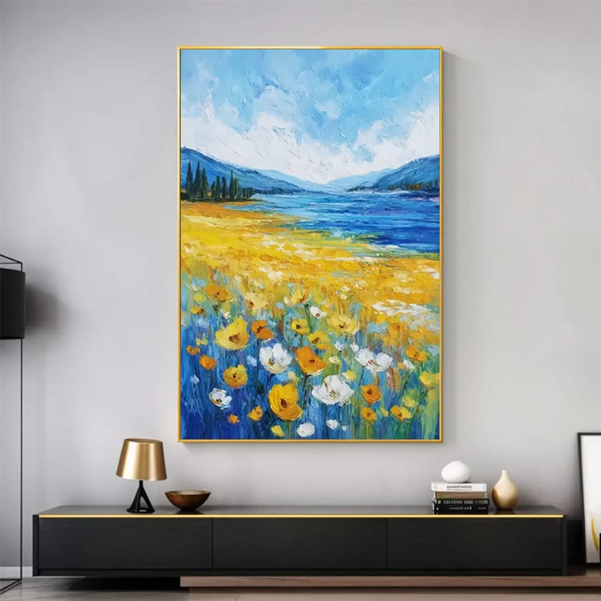 Flower Abstract Textured Wall Art #FT052