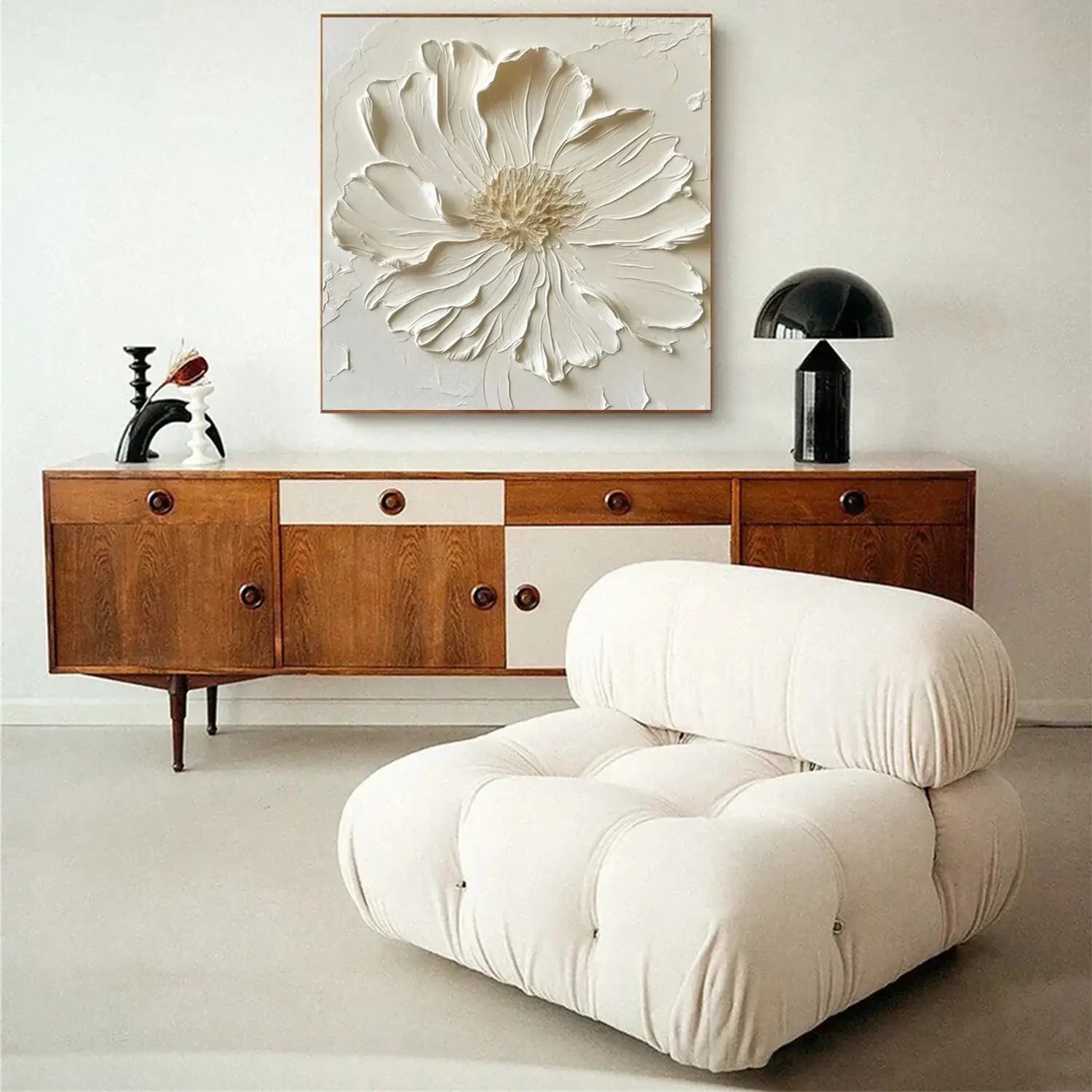 Flower Abstract Textured Wall Art
