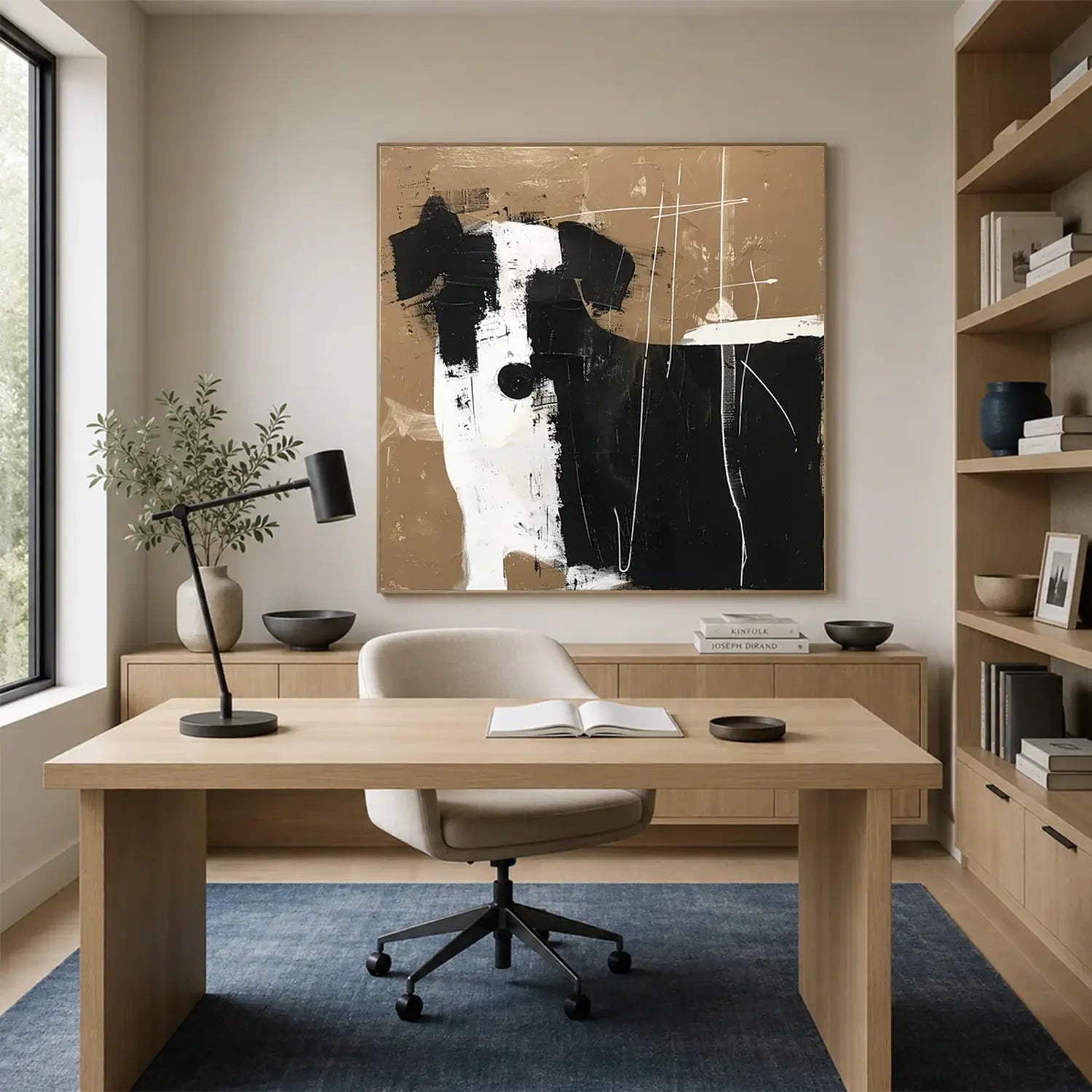 Abstract Animal Dog Wall Art
