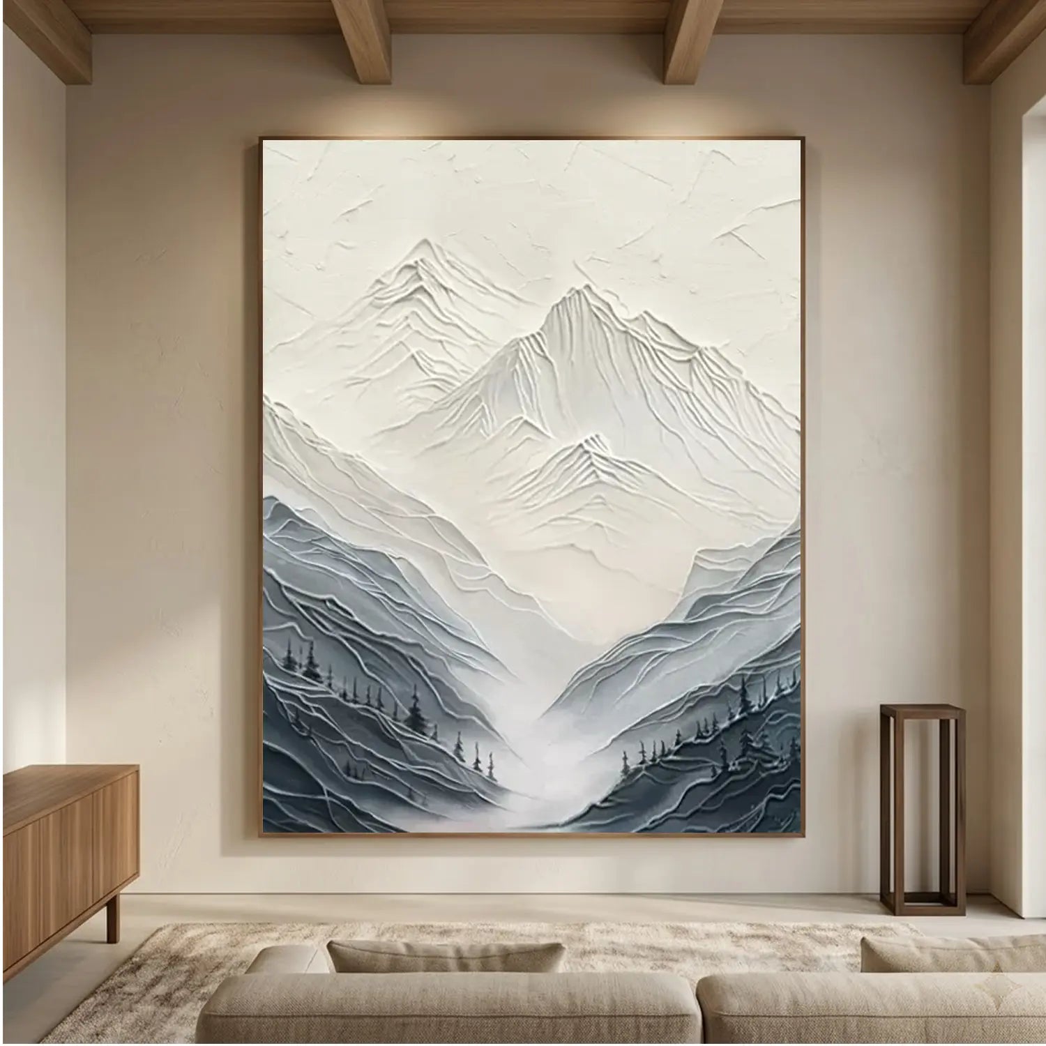 Mountain Textured Canvas Art