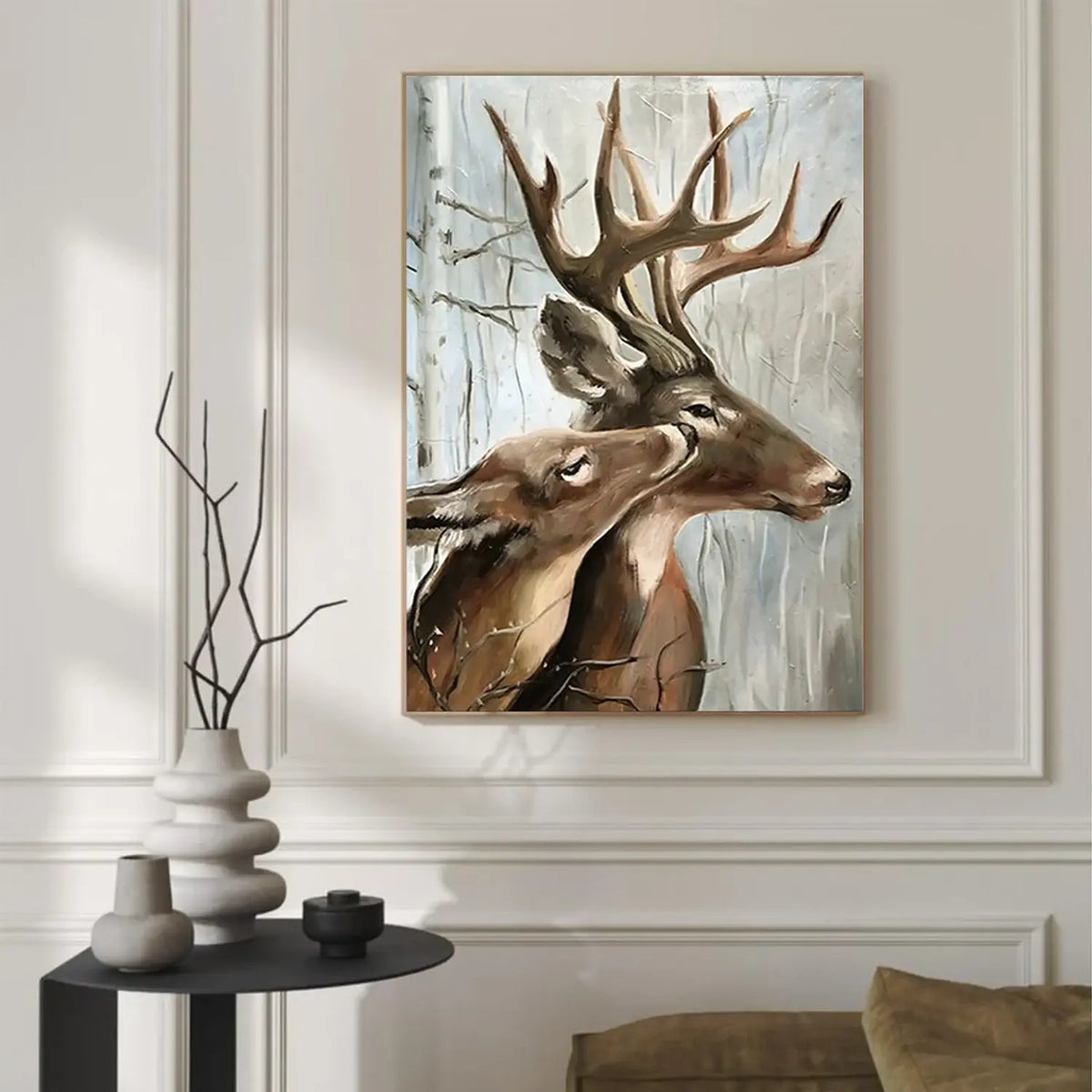 Abstract Animal Rangifer tarandus Wall Art #AA030