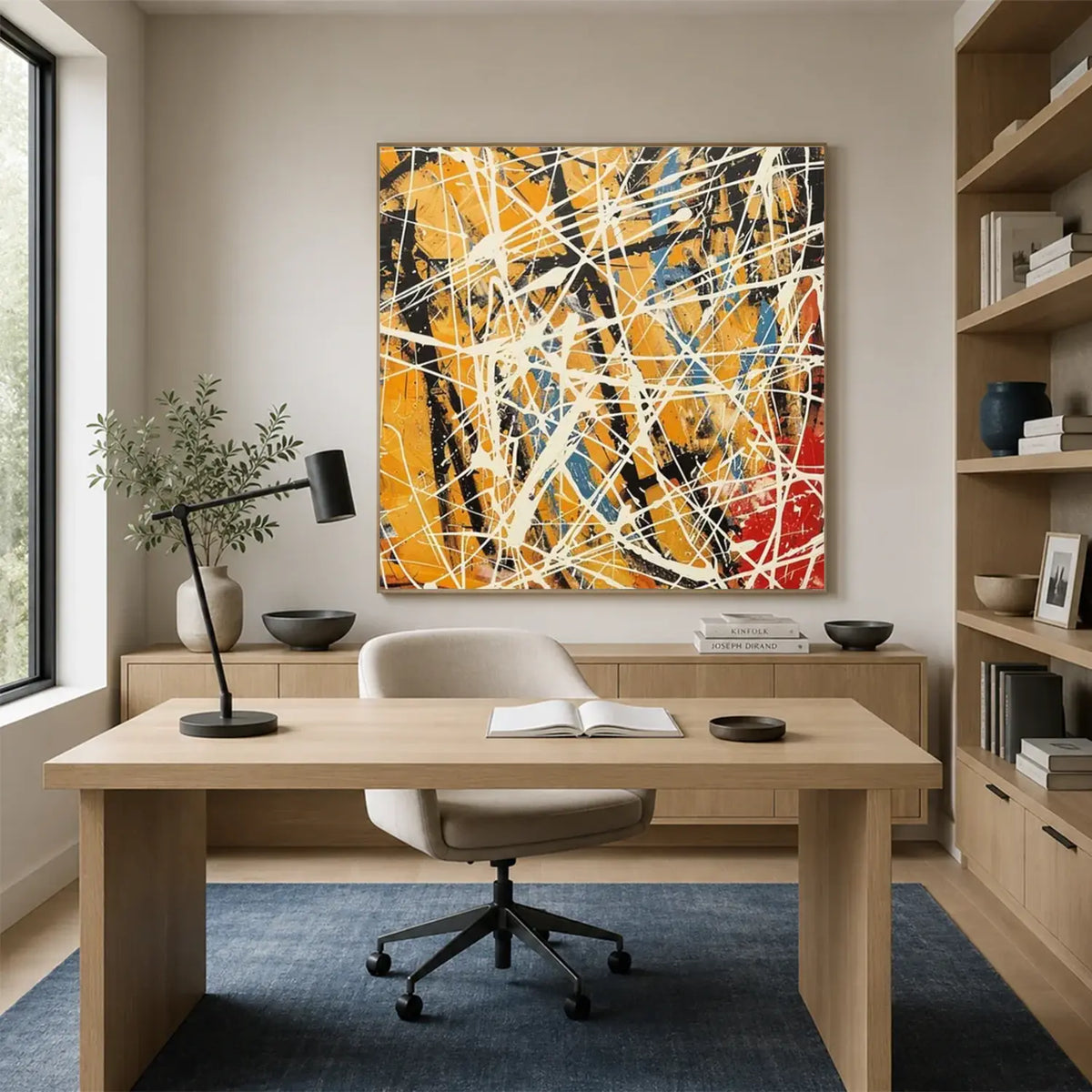 Colorful Pollock Art #PL009