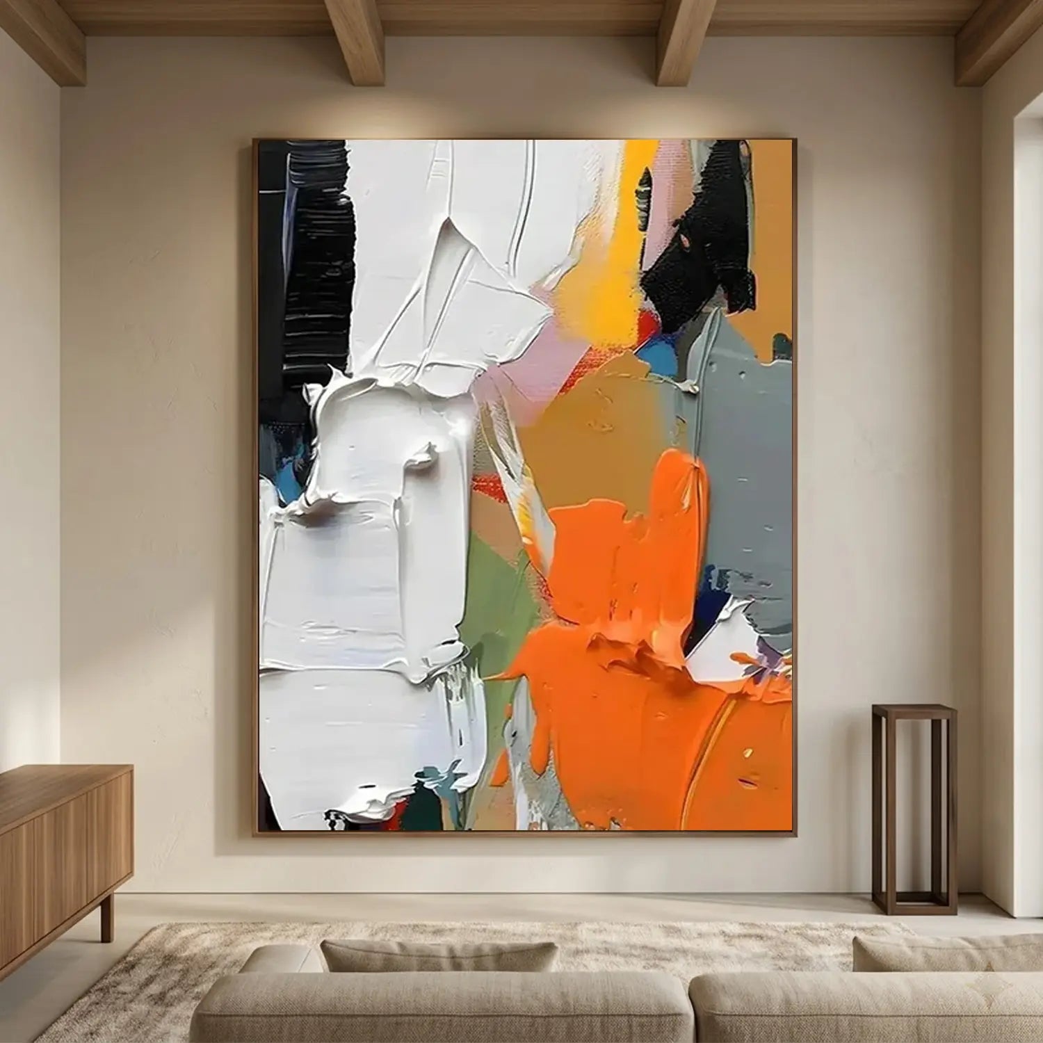 Abstract Textured Painting Canvas