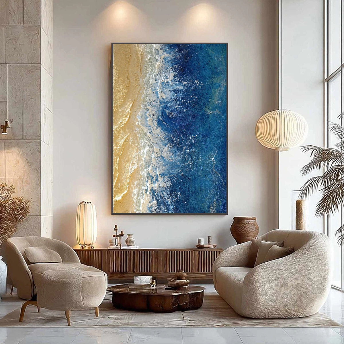 Ocean Textured Painting Canvas #OS059