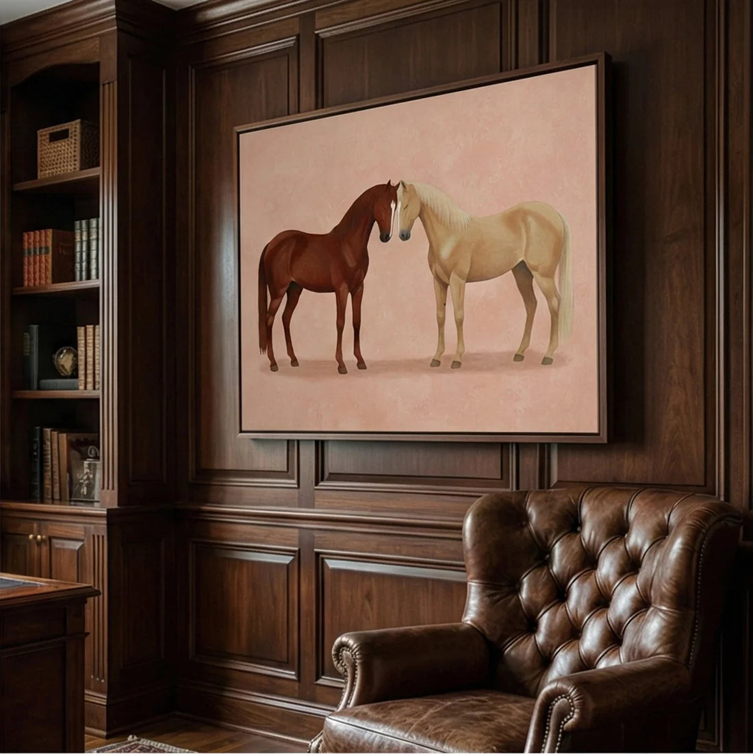 Vintage Americana Art | Soft Nuzzle Duo