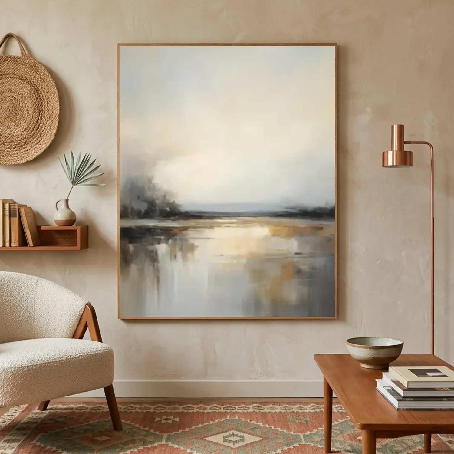 Ocean And Sky Abstract Wall Art