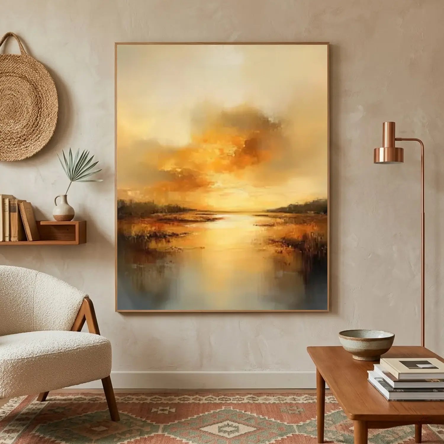 Ocean And Sky Abstract Wall Art