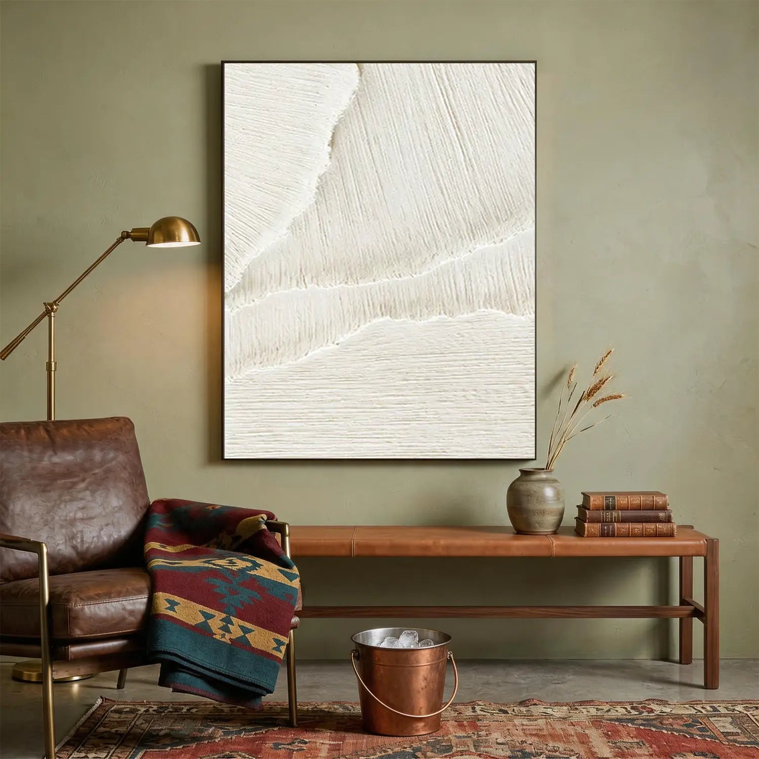 Plaster Art Minimalist Textured Painting